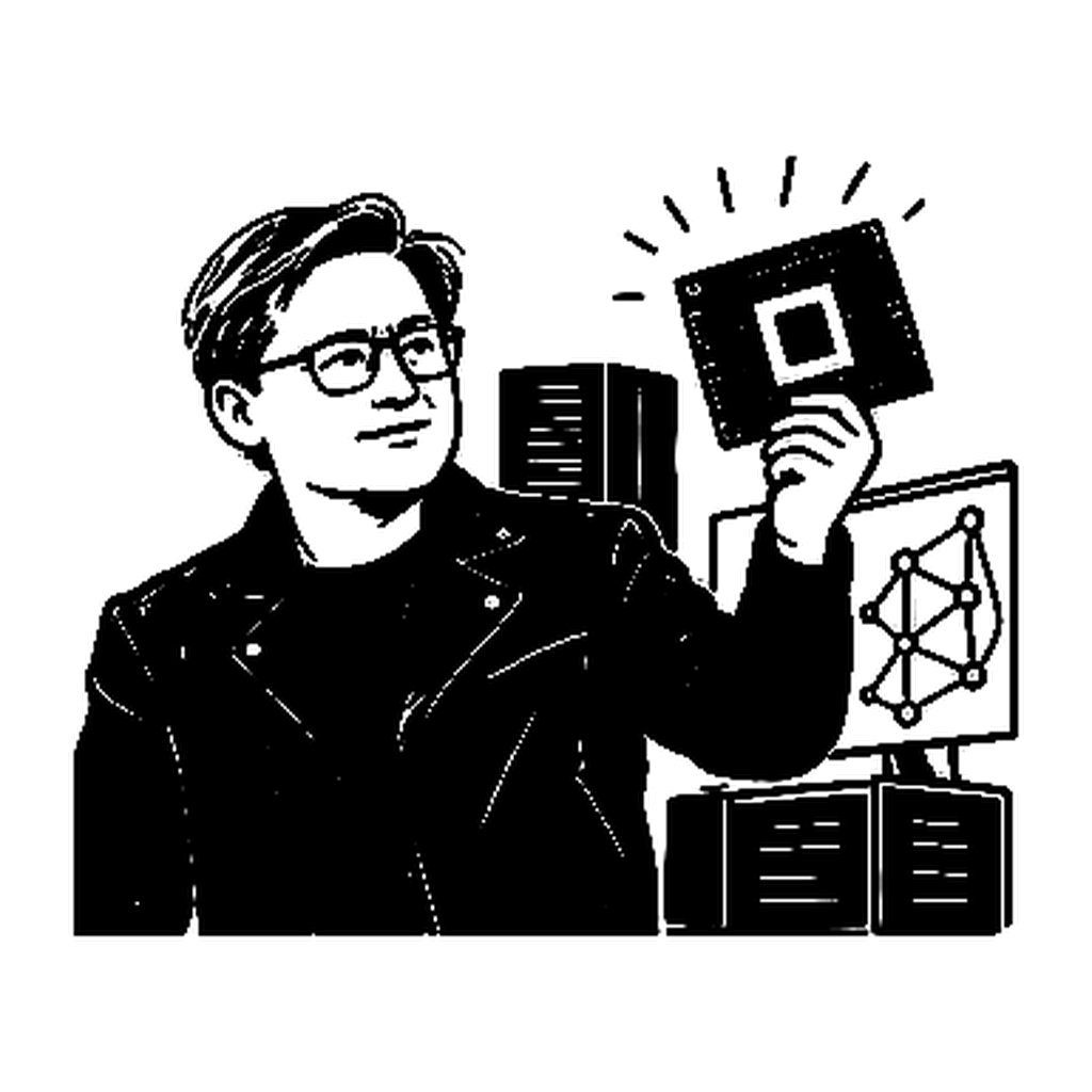 Illustration of a startup founder